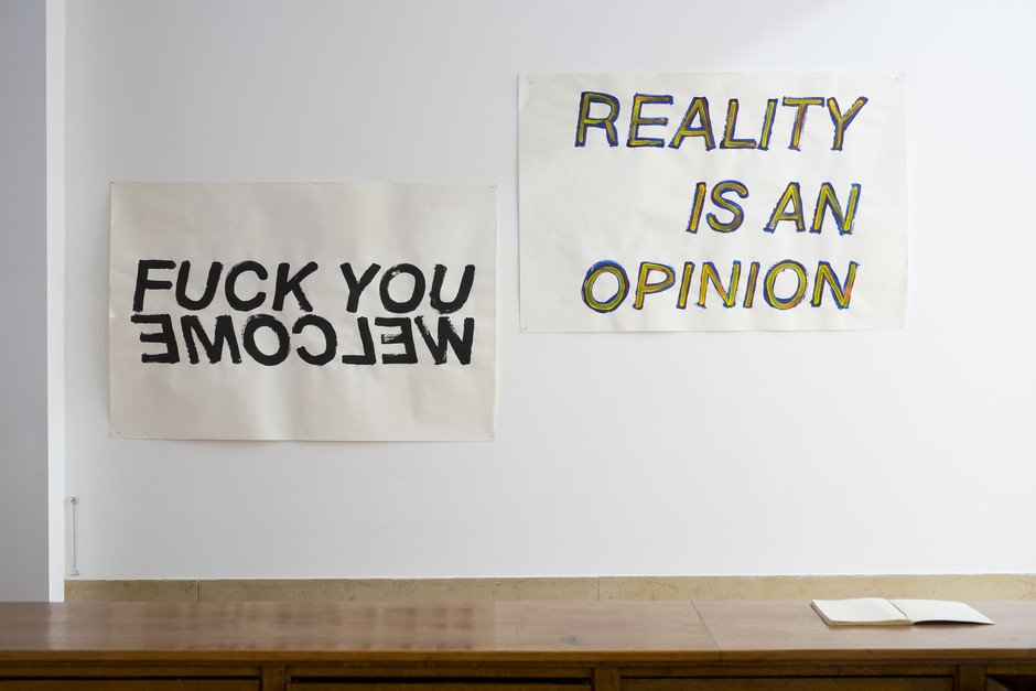 Untitled (Fuck You / Welcome) & Untitled (Reality is an opinion) - Stanislas Lahaut
